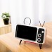 Bakeey Mini Retro TV Pattern Desktop Phone Stand Holder Lazy Bracket for Mobile Phone between 4.7 inch to 5.5 inch