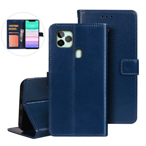 Bakeey for Oukitel C22 Case Magnetic Flip with Multiple Card Slots Wallet Foldable Stand Shockproof PU Leather Full Body Protective Case