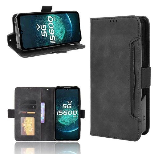 Bakeey for Oukitel WP15 Case Magnetic Flip with Multiple Card Slot Wallet Folding Stand PU Leather Shockproof Full Cover Protective Case