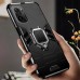 Bakeey for POCO F3 Global Version Case Armor Shockproof Magnetic with 360° Rotation Finger Ring Holder Stand PC Protective Case