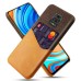 Bakeey for Xiaomi Redmi Note 9S / Redmi Note 9 Pro Case Luxury PU Leather + Cloth with Card Slot Shockproof Anti-scratch Protective Case Non-original