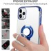 Bakeey for iPhone 12 Pro / 12 Case Plating Transparent with Ring Holder Shockproof Soft TPU Protective Case Back Cover