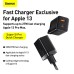 Baseus 30W 2-Port USB PD Charger USB-A+USB-C PD3.0 QC3.0 Apple2.4 BC1.2 Fast Charging Wall Charger Adapter EU Plug for iPhone 15 14 13 for Huawei Mate60 Pro for Samsung Galaxy S24 for Xiaomi 14pro