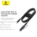 Baseus NOMOS Series PD100W Type-C to Type-C Bracket Cable Fast Charging Copper Core Line 1.5M Long for iPhone 15 15 Plus for Huawei Pura 70 Ultra for Xiaomi Civi 4 Pro for Samsung Galaxy S24