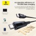 Baseus NOMOS Series PD100W Type-C to Type-C Bracket Cable Fast Charging Copper Core Line 1.5M Long for iPhone 15 15 Plus for Huawei Pura 70 Ultra for Xiaomi Civi 4 Pro for Samsung Galaxy S24