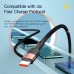 ESSAGER 6A USB-A to USB-C Cable QC VOOC SCP MTK PE AFC Fast Charging Data Transmission Fiber Core Line 0.5M/1M/2M Long for Huawei Mate50 for OPPO Find X5 Pro for Mi 11