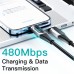 ESSAGER ES-X15 PD 20W Type-C to iP Cable Fast Charging Data Transmission TPE Core Line 1M/2M Long for iPhone13 13 Pro 13 Pro Max for iPhone14 Pro Max for iPad