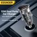 ESSAGER F712 PD33W 2-Port USB PD Car Charger Adapter USB-A+Type-C Support PPS PD3.0 PD2.0 QC3.0 QC2.0 AFC FCP HV-SCP BC1.2 DCP iP2.4A Fast Charging for iPhone 13 14 14Pro for Huawei Mate50 for Redmi K60 for Samsung Galaxy S23