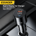 ESSAGER FSJ-009 120W 2-Port USB PD Car Charger Adapter 18W USB QC3.0 100W USB-C PD Fast Charging Digital Display for iPhone 15 15 Plus 15 Pro Max for Xiaomi Civi4 Pro for Huawei Pura 70 Ultra for Samsung Galaxy S24