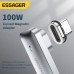 ESSAGER PD 100W LED Indicator Type-C To Type-C L-shaped Magnetic Charge Adapter Fast Charging USB Magnet Connector 20Gbp Data Sync For Macbook Laptop Mobile Phone Tablet