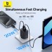 [GaN Tech] Baseus Cube 20W 2-Port USB PD Charger USB-A+USB-C PD3.0 QC3.0 Apple 2.4 BC1.2 Fast Charging Wall Charger Adapter EU Plug for iPhone 15 14 13 for Samsung Galaxy S24 for Xiaomi 14pro for Huawei Mate60 Pro