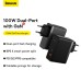 [GaN Tech] Baseus GaN5 Pro 100W 2-Port USB PD Charger USB-A+USB-C PD QC PPS Fast Charging Wall Charger Adapter EU Plug with 100W Type-C to Type-C 1M Cable