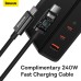 [GaN Tech] Baseus GaN5 Pro 140W 3-Port USB PD Charger USB-A+Dual USB-C PD3.1 QC PPS Fast Charging Wall Charger Adapter EU Plug with 240W Type-C to Type-C 1M Cable