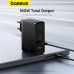 [GaN Tech] Baseus GaN5 Pro 160W 3-Port USB PD Charger USB-A+2USB-C PD2.0 3.0 3.1 QC PPS SCP FCP AFC Fast Charging Wall Charger Adapter EU Plug with 240W Type-C to Type-C 1M Cable