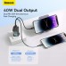 [GaN Tech] Baseus GaN5 Pro 40W 2-Port USB PD Charger Dual USB-C Fast Charging Wall Charger Adapter EU Plug for iPhone 15 14 13 for Huawei Mate60 Pro for Xiaomi 14pro for Samsung Galaxy S24