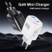 [GaN Tech] USLION BK310 35W 2-Port USB PD Charger USB-A+USB-C PD3.0 QC3.0 SCP FCP AFC Fast Charging Wall Charger Adapter EU Plug for iPhone 15 14 13 for Huawei Mate60 Pro for Xiaomi 14pro for Samsung Galaxy Z Flip4