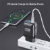 [GaN Tech] USLION BK310 35W 2-Port USB PD Charger USB-A+USB-C PD3.0 QC3.0 SCP FCP AFC Fast Charging Wall Charger Adapter EU Plug for iPhone 15 14 13 for Huawei Mate60 Pro for Xiaomi 14pro for Samsung Galaxy Z Flip4