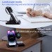 HYY-H32 15W Wireless Foldable Charger Fast Wireless Charging Stand Digital Clock Function for Smart Phones for iPhone 15 14 13 for Xiaomi 14pro for Huawei Mate60Pro for Apple Watch for Airpods