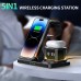 HYY-H33 15W Wireless Charger Fast Wireless Charging Stand for Smart Phones for iPhone 15 14 13 for Huawei Mate60 Pro for Xiaomi 14pro for Apple Watch for Airpods