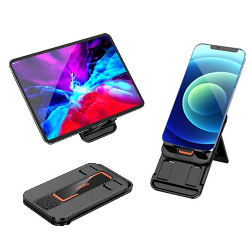 KAKUSIGA KSC-742 Foldable Multi-angle Phone Tablet Holder Stand for iPhone 14 14 Plus 14 Pro Max for Samsung Galaxy Z Fold 4 S22 Ultra for MacBook Air for iPad Pro