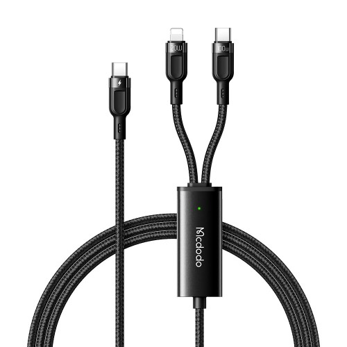 MCDODO 2-In-1 100W Data Cable Support AFC FCP Fast Charging Data Transmission Cord Line 1.2m long For iPhone 13 Pro Max For Samsung Galaxy S22