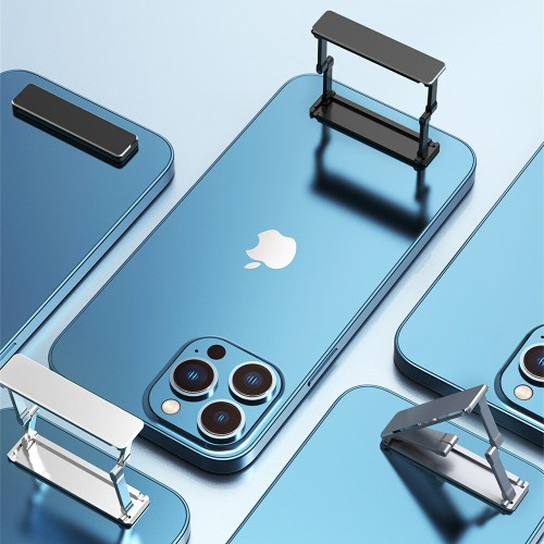 Mini Invisible Foldable Phone Holder Universal Aluminum Alloy Stand Back Sticker Bracket for iPhone 14 13 Pro Xiaomi 13 for Samsung