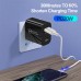 PD20W 2-Port USB PD Charger Dual 20W USB-C PD3.0 QC3.0 Fast Charging Wall Charger Adapter EU Plug for iPhone 12 13 14 14 Pro Max for Huawei Mate50 for Redmi K60 for Samsung Galaxy S22