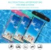 SZ-1 Universal 30M Waterproof Armband Phone Case Sealed Dry Bags Transparent Swimming Cell Phone Pouch Cover for 7.2inch Mobile Phone