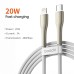 Toocki PD 20W Type-C To iP Cable Zinc Alloy Fast Charging Data Transmission Tinned Copper Core Line 1M/2M Long For iPhone 11 12 13 14 14 Plus 14 Pro Max for iPad