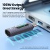 Toocki TQ-OTG07 Type-C Male to Type-C Female OTG Adapter Converter with Smart Digital Display for Phone Laptop Tablet