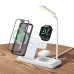 USAMS US-CD195 15W 10W 7.5W 5W Wireless Charger Fast Wireless Charging Holder with Table Lamp for Qi-enabled Smart Phones for iPhone 12 13 14 14 Pro for Samsung Galaxy S23 for Xiaomi13pro for Airpods for Smart Watch