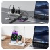 USAMS US-CD195 15W 10W 7.5W 5W Wireless Charger Fast Wireless Charging Holder with Table Lamp for Qi-enabled Smart Phones for iPhone 12 13 14 14 Pro for Samsung Galaxy S23 for Xiaomi13pro for Airpods for Smart Watch