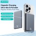 USAMS US-CD220 PB73 PD20W 5000mAh Magnetic Wireless Power Bank External Battery Power Supply with 1 Input & 2 Outputs Fast Charging for iPhone 15 14 13 for Huawei Mate60 Pro for Samsung Galaxy S24 for Xiaomi 14pro