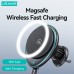 USAMS US-CD222 Wireless Magnetic Car Phone Holder 360° Rotary Air Vent Mount Stand for iPhone 15 14 13 for Xiaomi 14pro for Samsung Galaxy S24 for Huawei Mate60 Pro