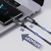 USAMS US-SJ671 100W Type-C to Type-C Digital Display Cable Fast Charging Data Transmission Tinned Copper Core Line 1.2M Long for iPhone 15 15 Plus for Huawei Mate60 for Xiaomi14 pro for Samsung Galaxy S24