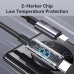 USAMS US-SJ671 100W Type-C to Type-C Digital Display Cable Fast Charging Data Transmission Tinned Copper Core Line 1.2M Long for iPhone 15 15 Plus for Huawei Mate60 for Xiaomi14 pro for Samsung Galaxy S24