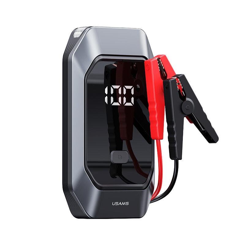 USAMS US-ZB284 Car Jump Starter 1000A 29.6Wh 8000mAh Power Bank with LED Strong Lighting Car Ignition Battery Starters