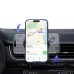 USAMS ZJ077 Mini Black Car Phone Holder Air Vent for 4.7-6.9inch Mobile Phone  One-button Locking 360° Sphere Mount Stand