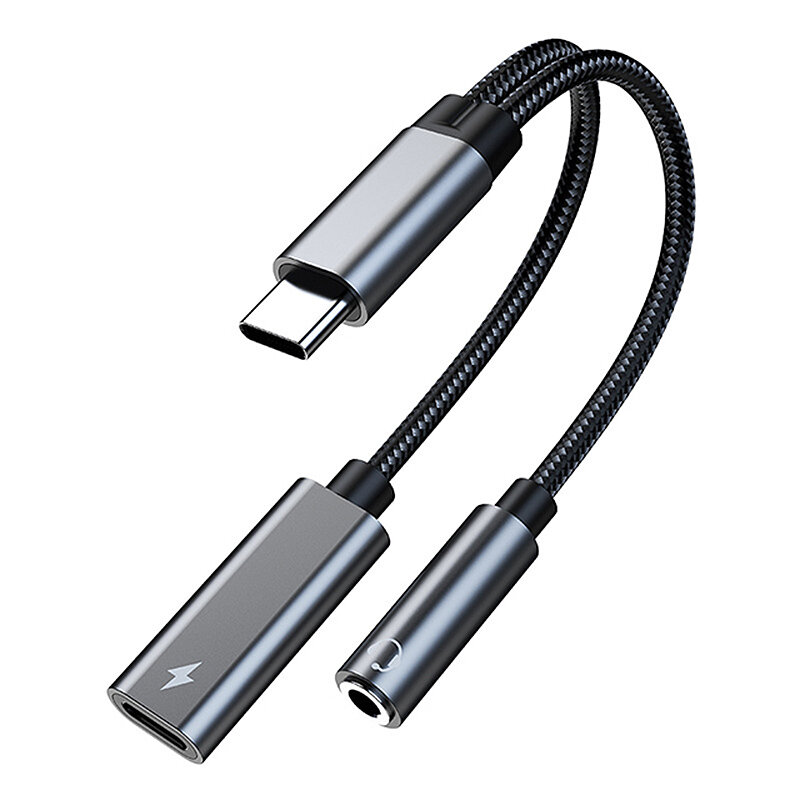 USB Type C to 3.5mm Jack Aux Audio Earphone Adapter PD 60W Fast Charging Usb-C OTG Converter for Huawei for Samsung S21 Ultra Xiaomi