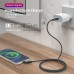 USLION PD60W Type-C for Type-C/iP/Micro Cable Fast Charging Data Transmission Magnetic Line 1M/2M Long for iPhone14 Pro Max for Samsung Galaxy Note 20 for Huawei Mate50 for Xiaomi Mi12