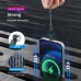 USLION PD60W Type-C for Type-C/iP/Micro Cable Fast Charging Data Transmission Magnetic Line 1M/2M Long for iPhone14 Pro Max for Samsung Galaxy Note 20 for Huawei Mate50 for Xiaomi Mi12