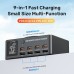 WLX-818DP 140W 8-Port USB PD Charger 4USB-A+4USB-C PD QC3.0 Fast Charging Desktop Charging Station with Wireless Charger Pad EU Plug US Plug for iPhone 12 13 14 14Pro for Huawei Mate50 for Samsung Galaxy S23 for Xiaomi13pro