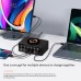 WLX-818H 65W 6-Port USB PD Charger 5USB-A+USB-C PD QC3.0 Fast Wireless Charger Desktop Charging Station for iPhone 15 14 13 for Huawei Mate60 Pro for Xiaomi 14pro for Samsung Galaxy Z Flip4