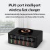 WLX-818H 65W 6-Port USB PD Charger 5USB-A+USB-C PD QC3.0 Fast Wireless Charger Desktop Charging Station for iPhone 15 14 13 for Huawei Mate60 Pro for Xiaomi 14pro for Samsung Galaxy Z Flip4