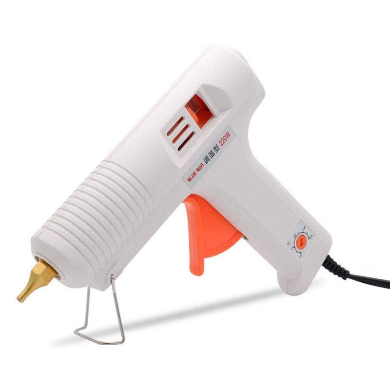 120W EU Plug Hot Glue Gun Hot Melt Glue Gun Kit Adjustable Temperature Professional Heavy Duty Hot Glue Gun for Home Quick Repairs DIY Small Projects Arts and Crafts