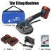 18V 6 Speed Tile Tiling Machine Vibrator Suction LED Light For 120x120cm Ceramic Floor W/ 2pcs Battery