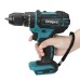 Drillpro 10mm Chuck Impact Drill 350N.m Cordless Electric Drill For Mak18V Battery 4000RPM LED Light Power Drills