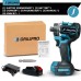 Drillpro 20+1 Gear Brushless Electric Screwdriver 1000W 4000rpm Ergonomic Design Compatible with mak 20V Battery for Extended Use Perfect for Heavy Duty Tasks
