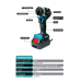 Drillpro 20+1 Gear Brushless Electric Screwdriver 1000W 4000rpm Ergonomic Design Compatible with mak 20V Battery for Extended Use Perfect for Heavy Duty Tasks