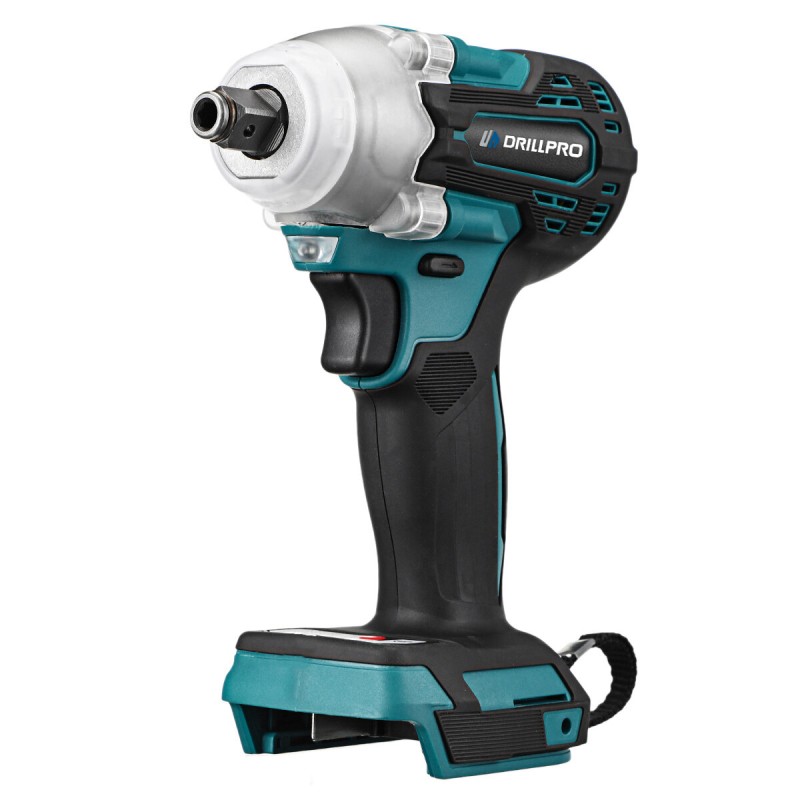 Drillpro 2 in 1 520N.m Brushless Cordless 1/2inch Electric Impact Wrench Replacement for Mak 18V Battery